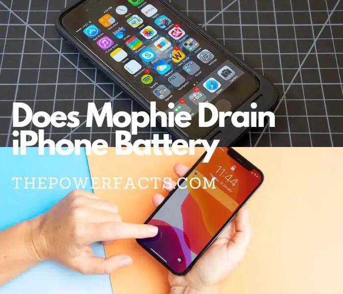 does mophie drain iphone battery