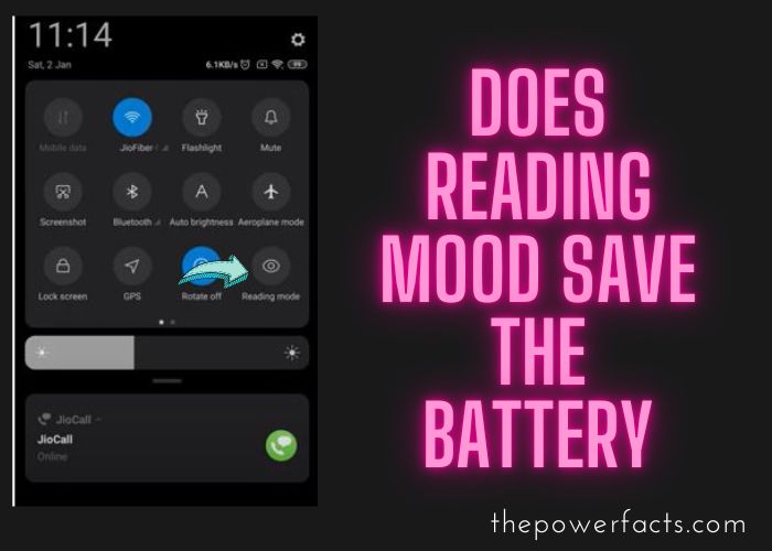 does reading mode save battery