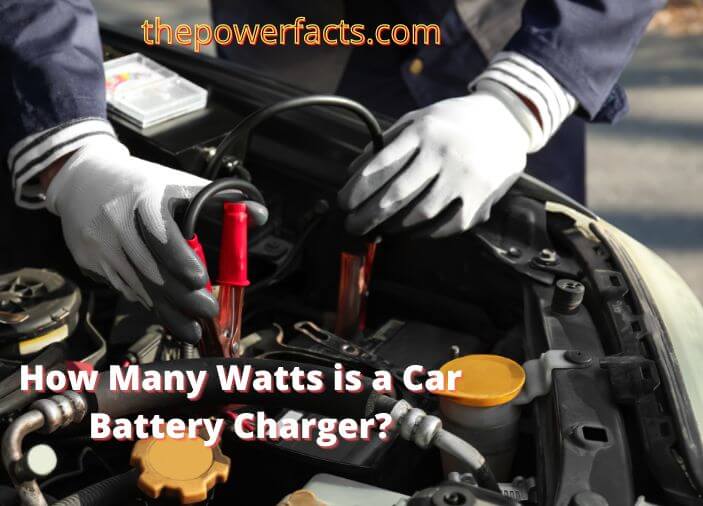 how many watts is a car battery charger