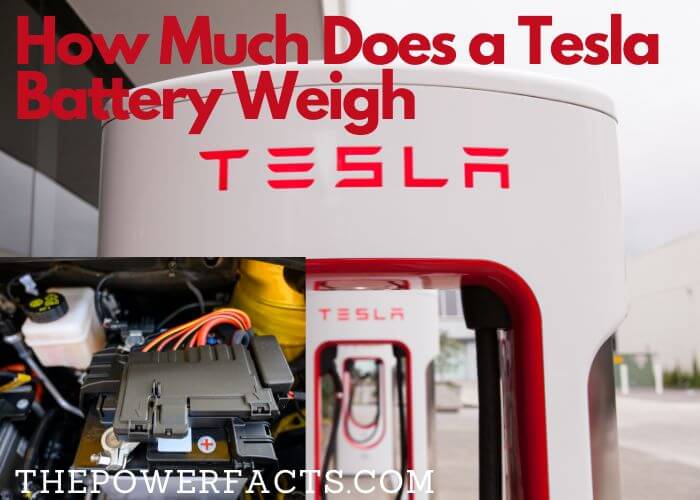 how much does a tesla battery weigh