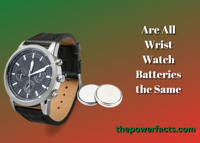 are all wrist watch batteries the same
