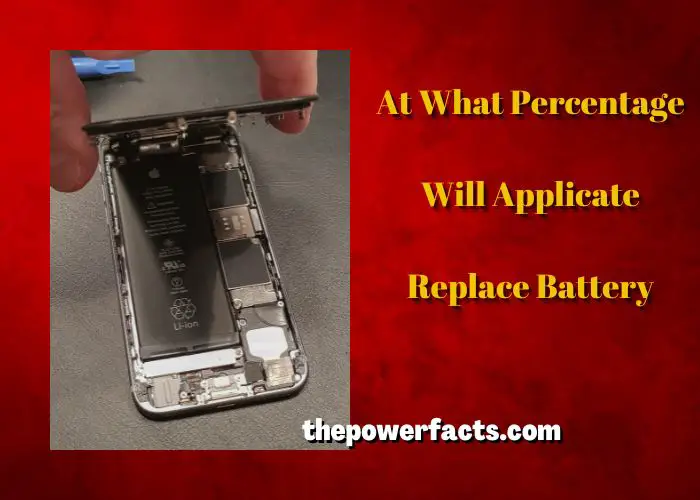 at what percentage will applecare replace battery
