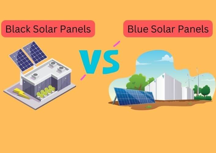 black solar panels vs blue 