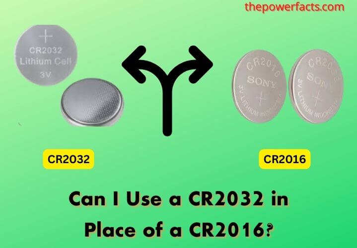 can i use a cr2032 in place of a cr2016