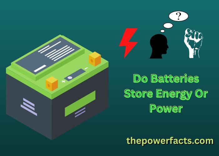 do batteries store energy or power