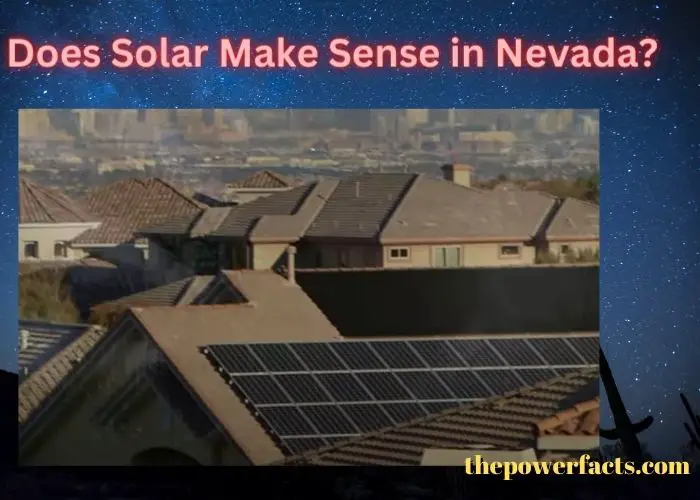does solar make sense in nevada