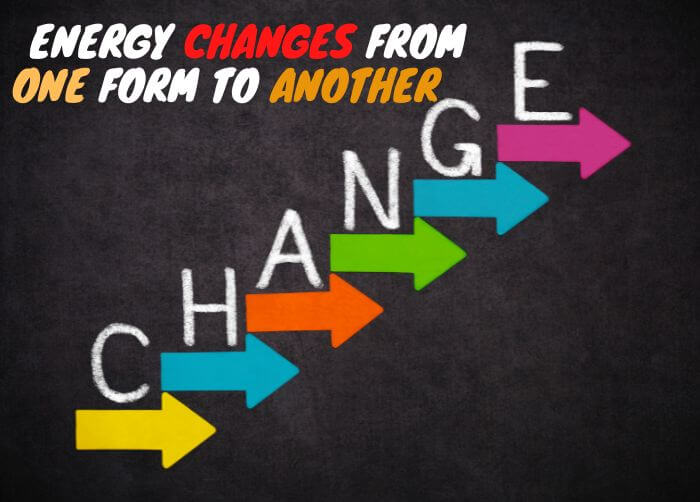 energy changes from one form to another. true or false 