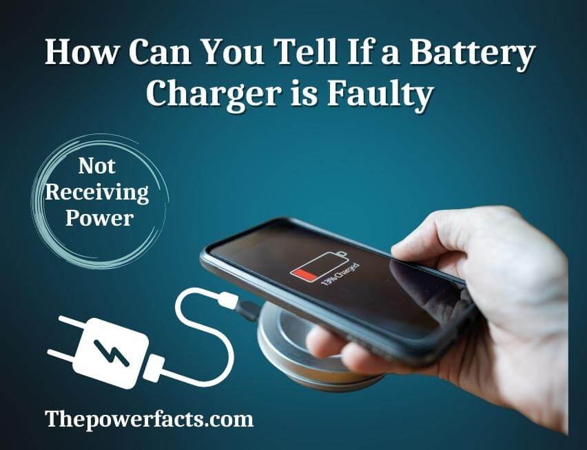 how can you tell if a battery charger is faulty