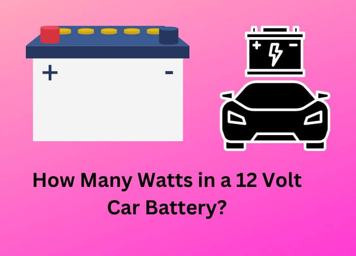 how many watts in a 12 volt car battery