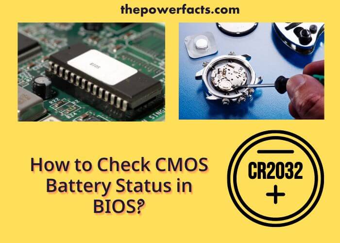 how to check cmos battery status in bios