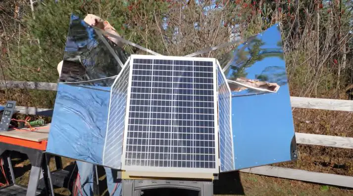 increasing solar panel efficiency with mirrors