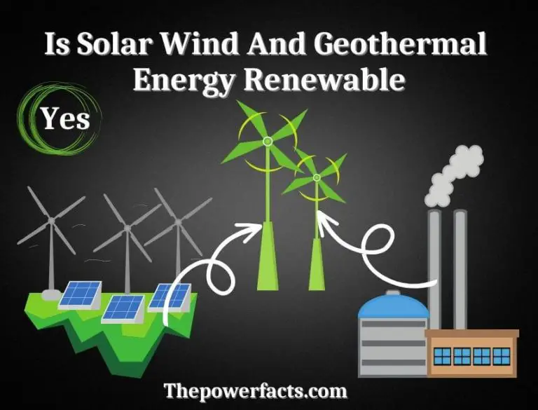 Is Solar Wind And Geothermal Energy Renewable? (It's Energy Sources