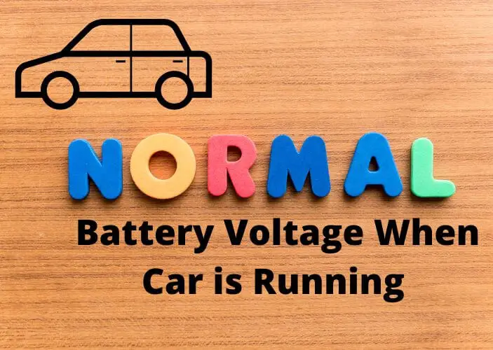 normal battery voltage when car is running 