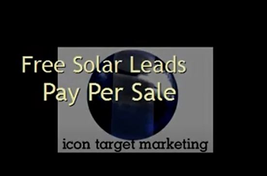 pay per sale solar leads 