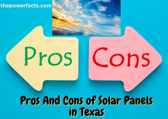 pros and cons of solar panels in texas