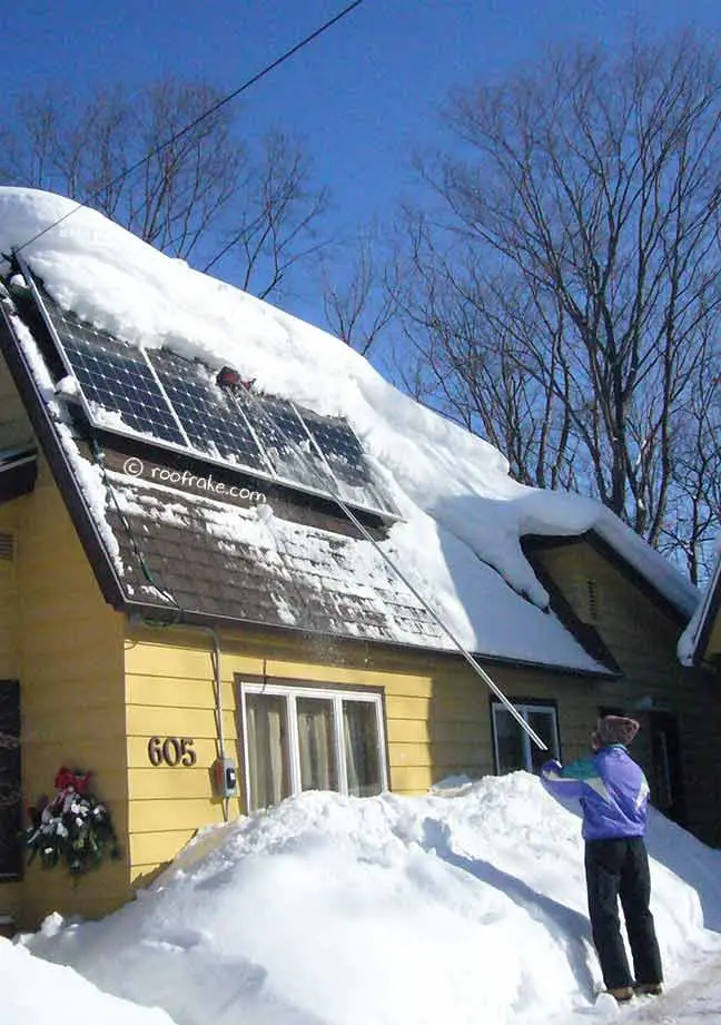 solar panel angle snow 