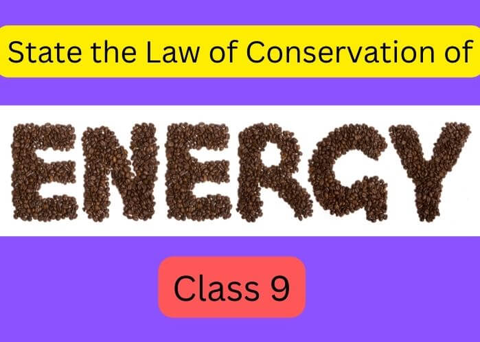 state the law of conservation of energy class 9