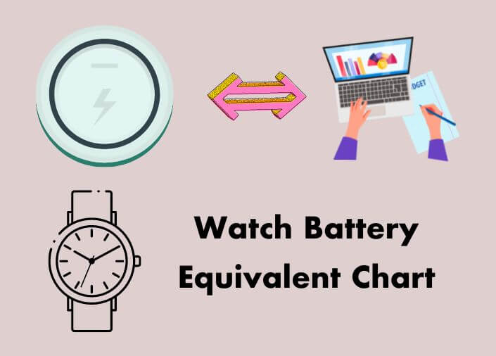 watch battery equivalent chart