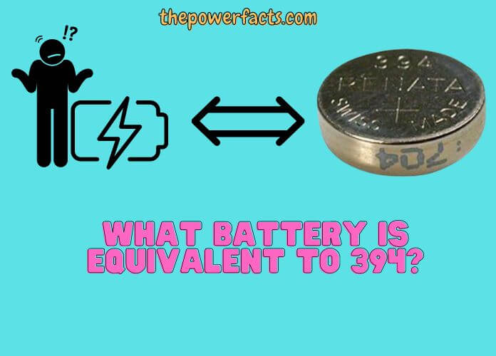what battery is equivalent to 394