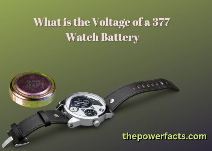 what is the voltage of a 377 watch battery