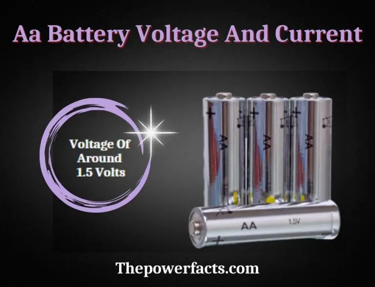 AA Battery Voltage And Current 9AA Battery Max Discharge Current The 