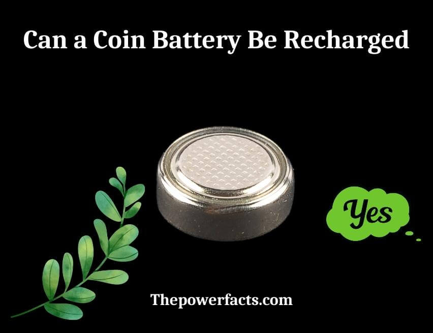 can a coin battery be recharged