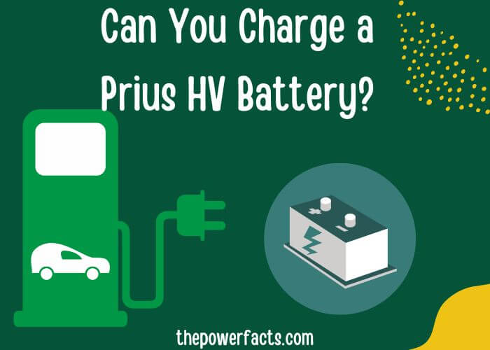 can you charge a prius hv battery