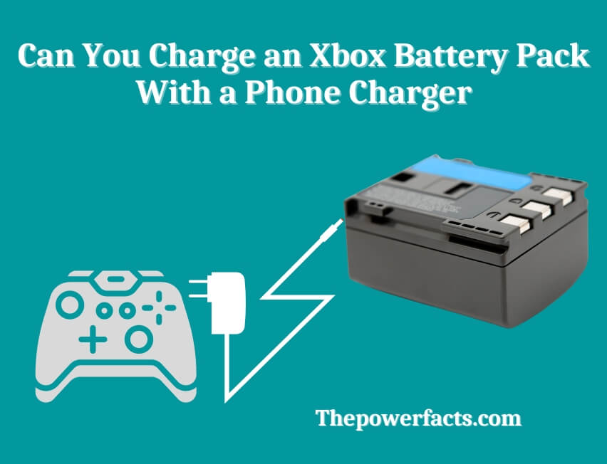 can you charge an xbox battery pack with a phone charger