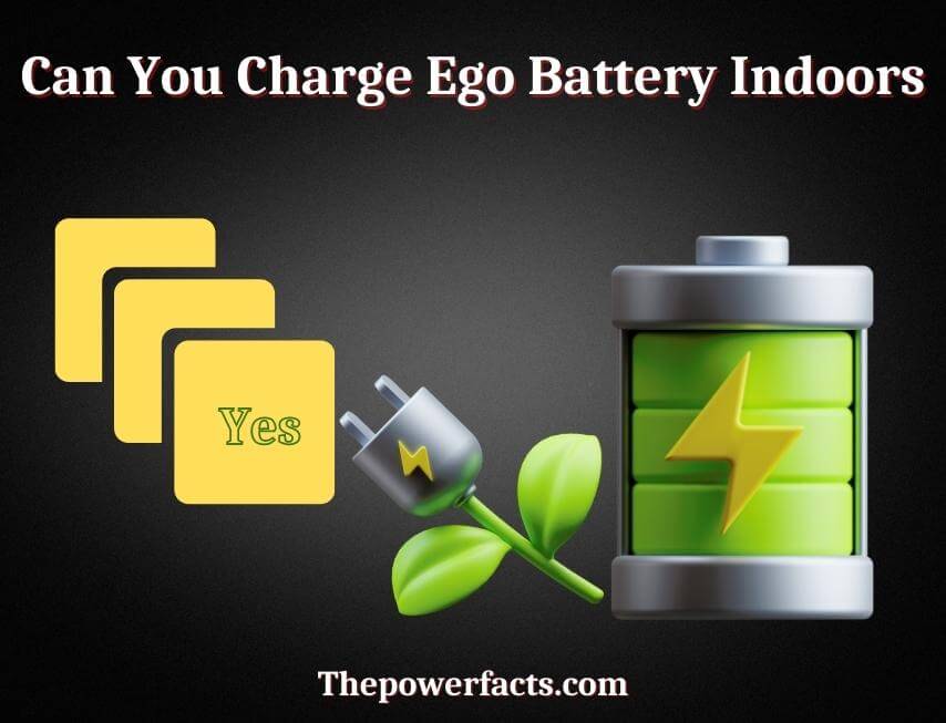can you charge ego battery indoors
