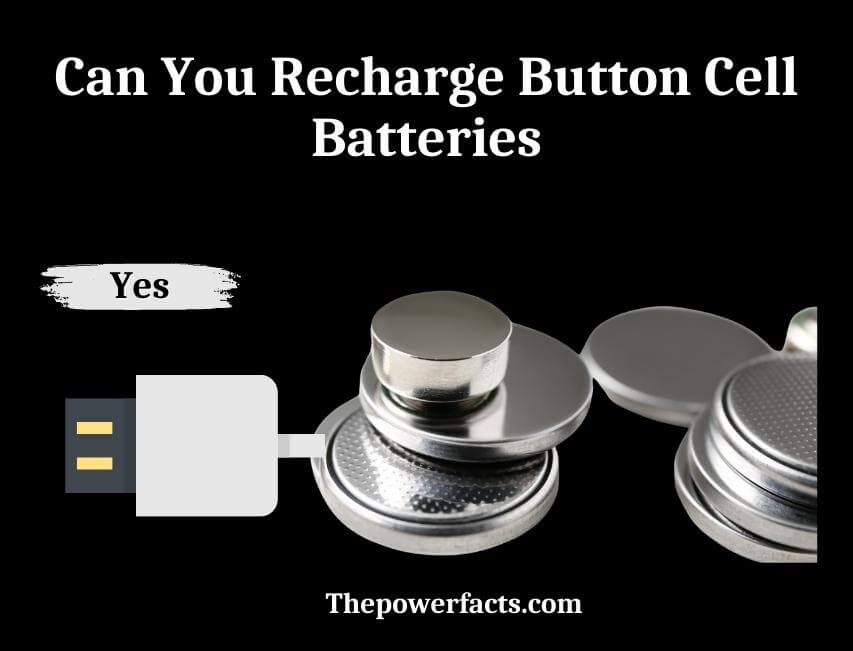 can you recharge button cell batteries