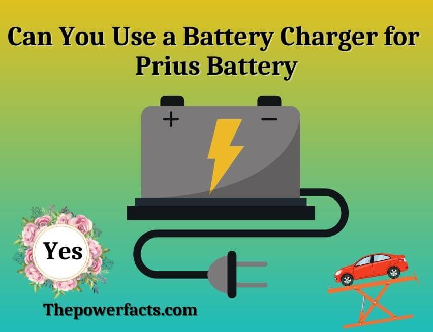 can you use a battery charger for prius battery