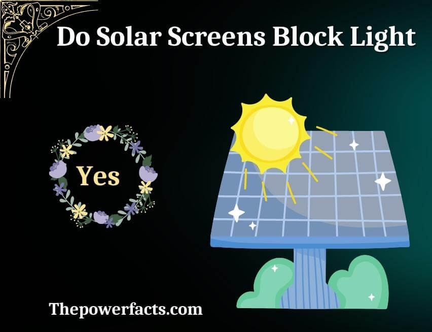 do solar screens block light