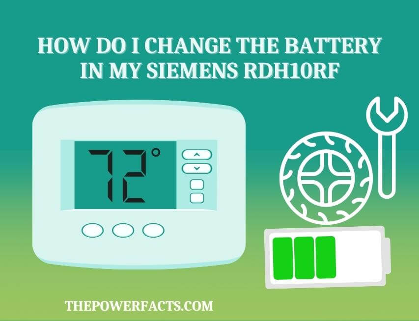 how do i change the battery in my siemens rdh10rf