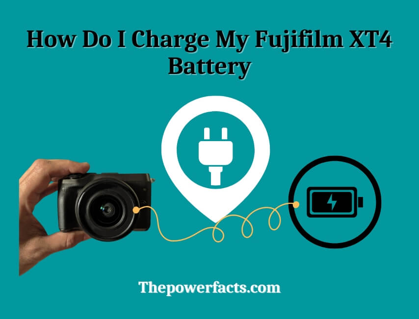 how do i charge my fujifilm xt4 battery