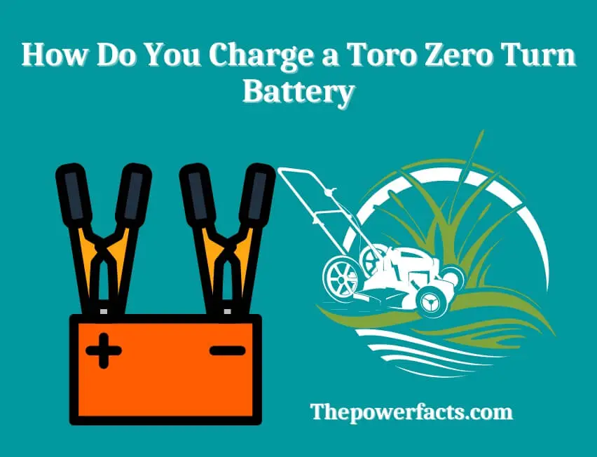 how do you charge a toro zero turn battery