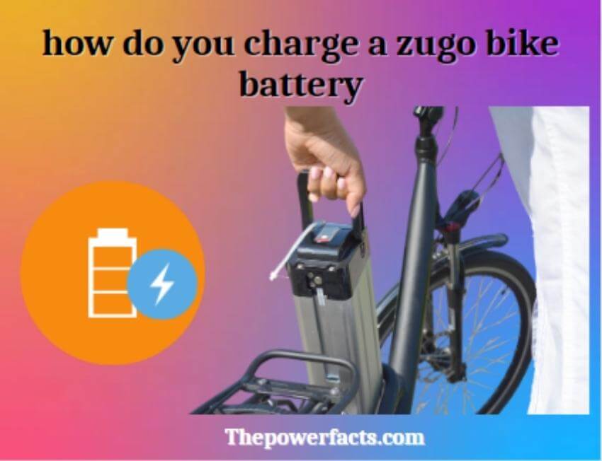 how do you charge a zugo bike battery