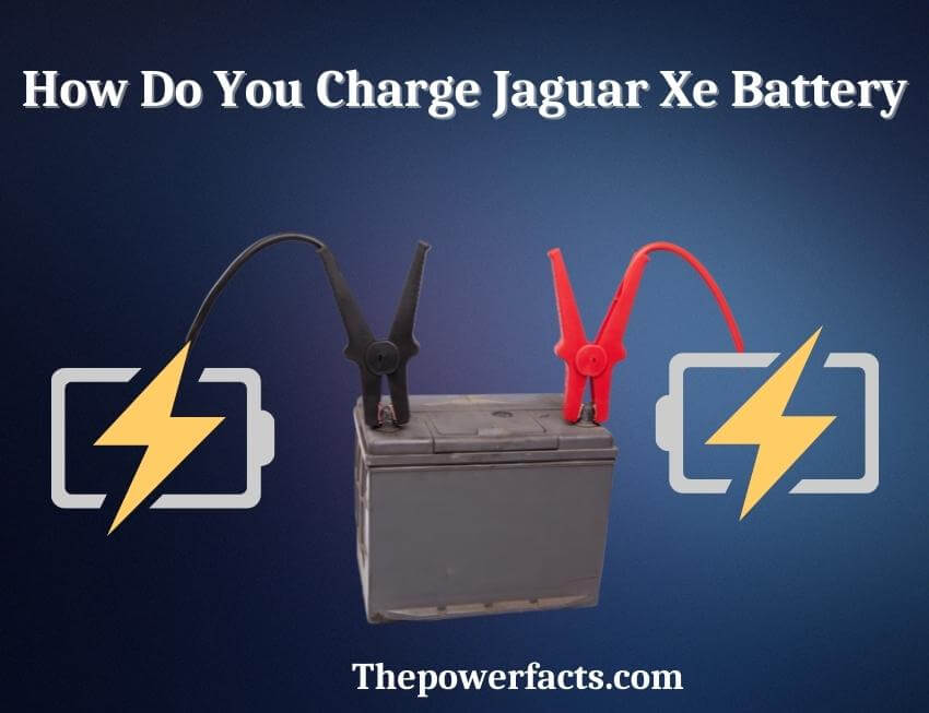 how do you charge jaguar xe battery