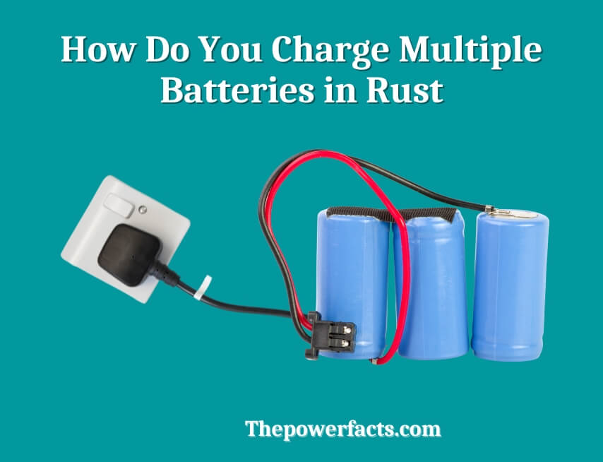 how do you charge multiple batteries in rust