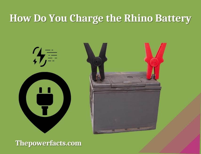 how do you charge the rhino battery