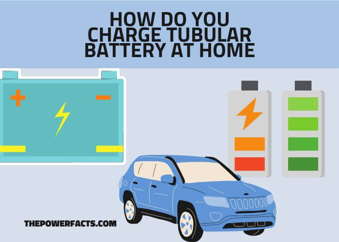 how do you charge tubular battery at home