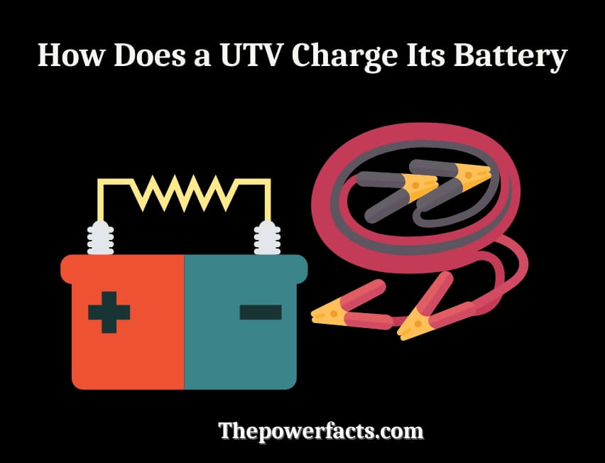 how does a utv charge its battery
