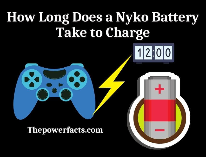 how long does a nyko battery take to charge