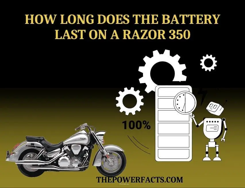 how long does the battery last on a razor 350