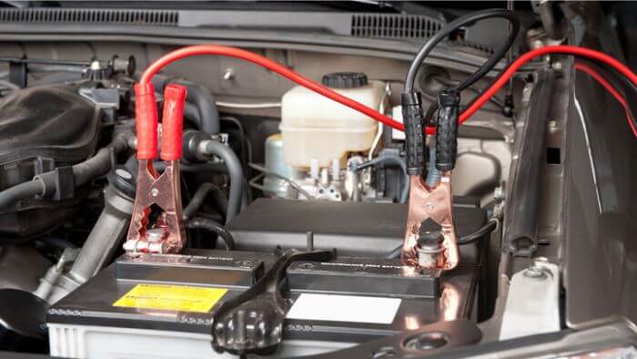 how long to charge car battery with jumper cables