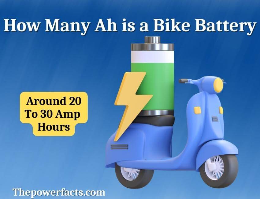 how many ah is a bike battery