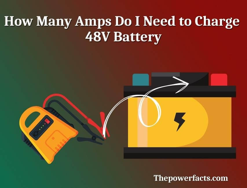 how many amps do i need to charge 48v battery