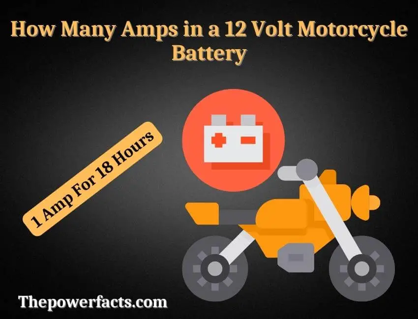 how many amps in a 12 volt motorcycle battery