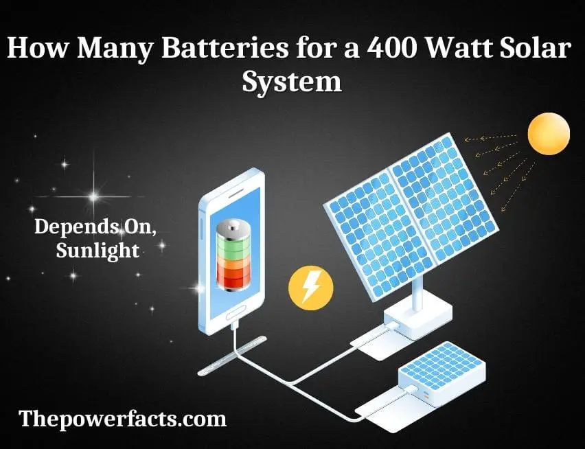 how many batteries for a 400 watt solar system