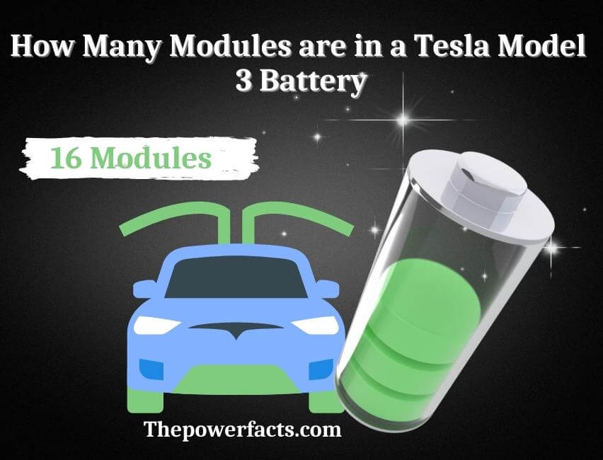 how many modules are in a tesla model 3 battery