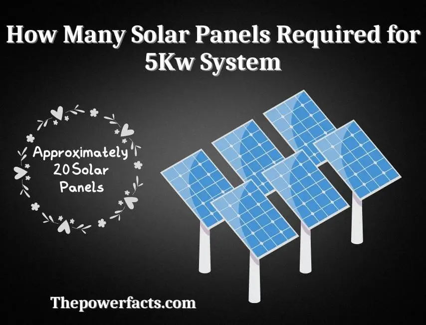 how many solar panels required for 5kw system